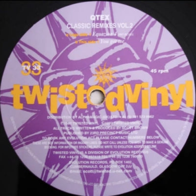 Q-TEX - Classic Remixes Vol.2 (Equazion 4 '1997 Remix' / You Got Me)