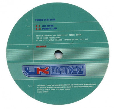 FORCE & STYLES - All Over / Pump It Up