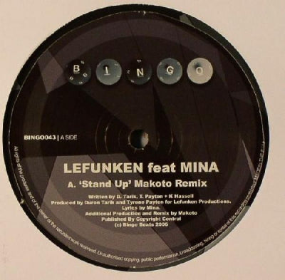 LEFUNKEN FEAT MINA / ROY DAVIS JNR - Stand Up (Makoto Remix) / The Lost Tapes (Qualifide Remix)
