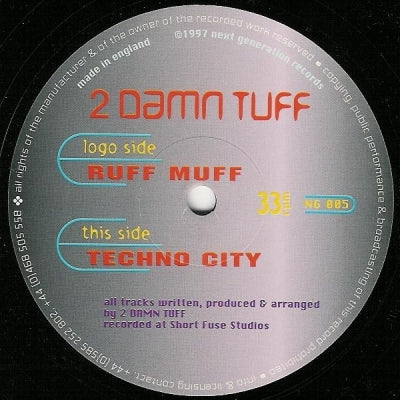 2 DAMN TUFF - Ruff Muff / Tekno City