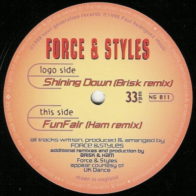 FORCE & STYLES - Shining Down / Funfair (Remixes)