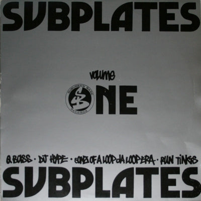VARIOUS ARTISTS - Subplates Volume 1