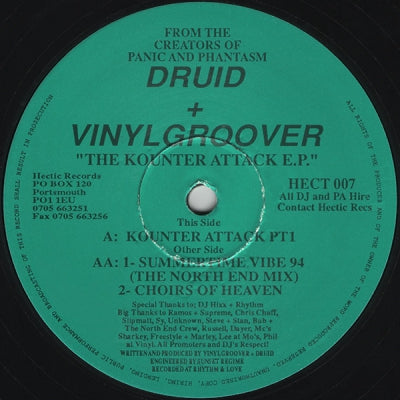 DRUID + VINYLGROOVER - The Kounter Attack E.P.