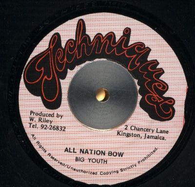 BIG YOUTH - All Nation Bow